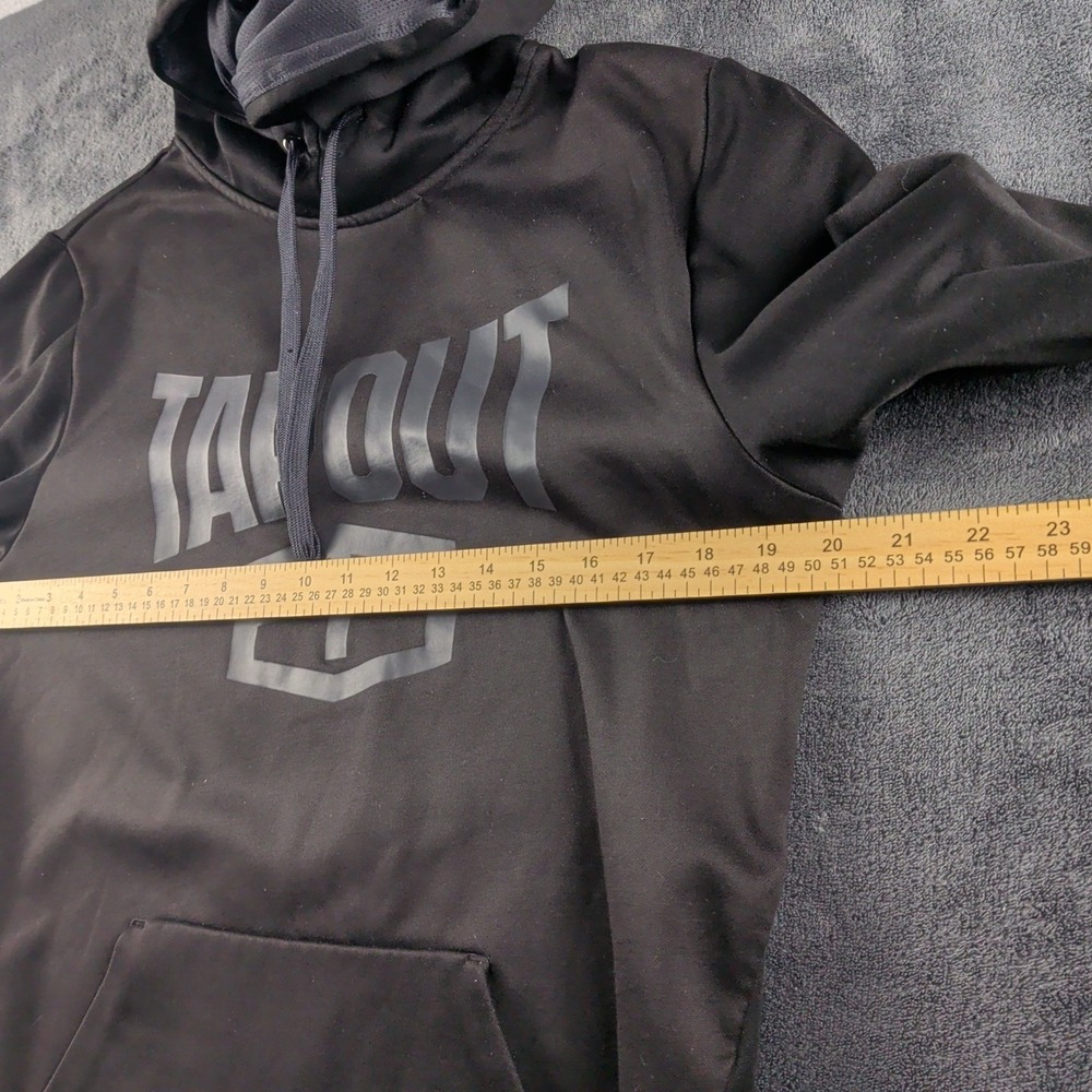 Tapout Hoodie Unisex Size M Black Athletic Pullover Long Sleeve Fleece Lined - Picture 5 of 5